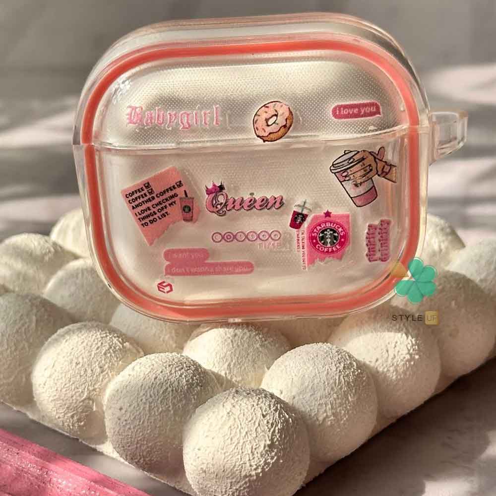 PINK STARBUCKS Cover For AirPods خرید گارد ایرپاد PINK STARBUCKS - ساخته شد ه از متریال مرغوب