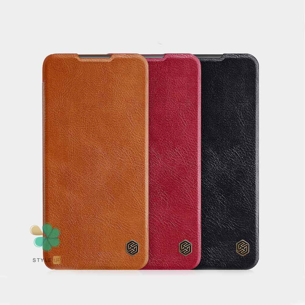قیمت کیف چرمی نیلکین گوشی شیائومی Xiaomi Redmi Note 9 مدل Qin - در رنگبندی متنوع