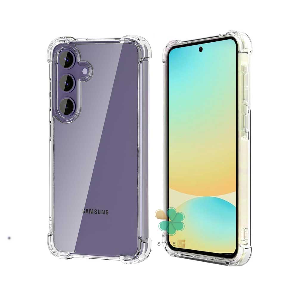 Shockproof Airbag Clear Tpu Cover Case For Samsung Galaxy S24 FE قیمت گارد گوشی ژله ای کپسول دار برای سامسونگ Galaxy S24 FE - آنتی شوک