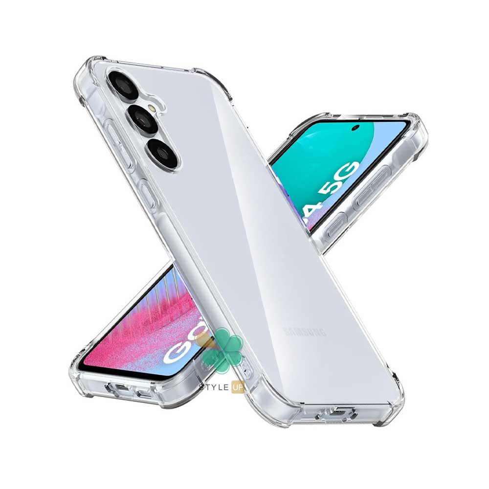 Shockproof Airbag Clear Tpu Cover Case For Samsung Galaxy M54 مشخصات کاور گوشی ژله ای کپسول دار برای سامسونگ Galaxy M54 - شفاف و باکیفیت