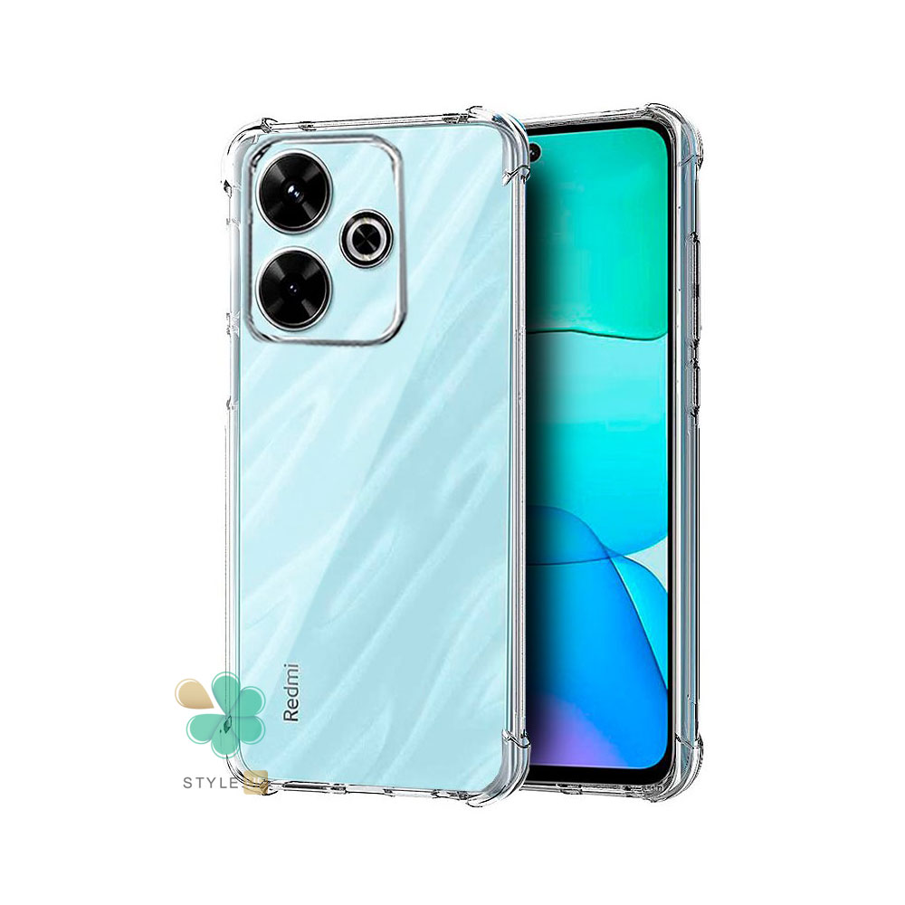 Shockproof Airbag Clear Tpu Cover Case For Xiaomi Redmi 13 خرید و بررسی کاور گوشی ژله ای کپسول دار برای Xiaomi Redmi 13 - مقاوم دربرابر ضربه