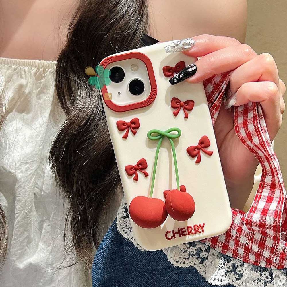 قیمت کیس سیلیکونی Cherry Ribbon گوشی iPhone - ضد خط و خراش