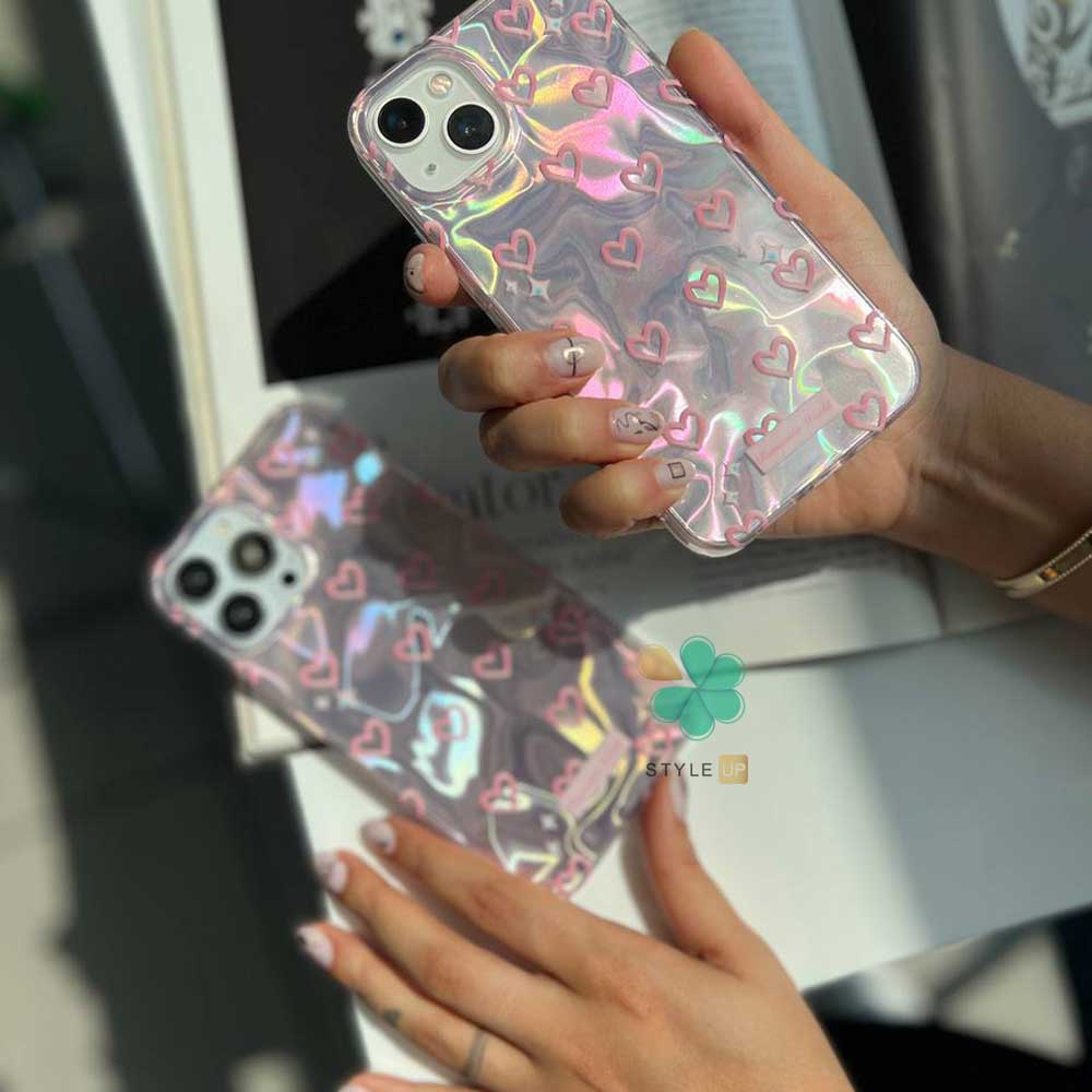 خرید کیس موج صورتی قلبی گوشی Samsung - ضد خط و خراش