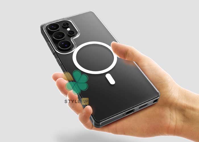 مشخصات قاب گوشی شفاف مگ سیف دار برای Samsung S25 Ultra - مقاوم در برابر ضربه