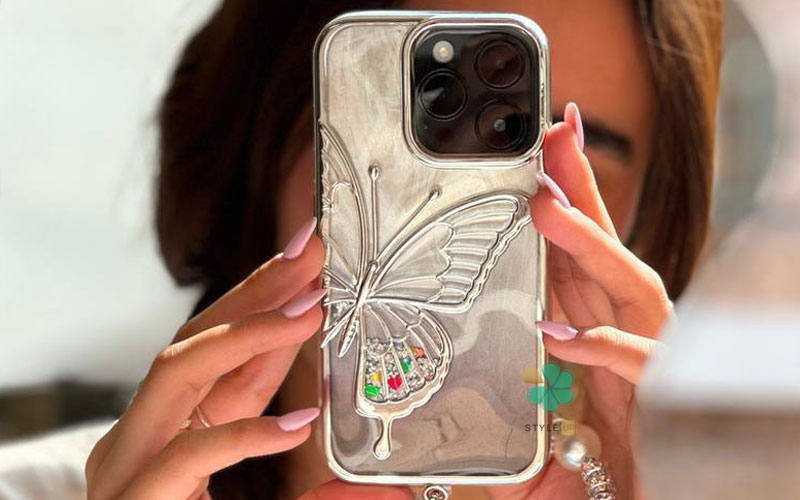 خرید قاب پروانه براش آکواریومی گوشی iPhone - طراحی فانتزی و بسیار زیبا