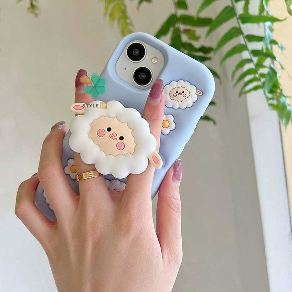 675119491-kind-cute-sheep-holder-iphone مشخصات گارد محافظ ببعی پاپ سوکتی برای آیفون - با قابلیت استند شدن