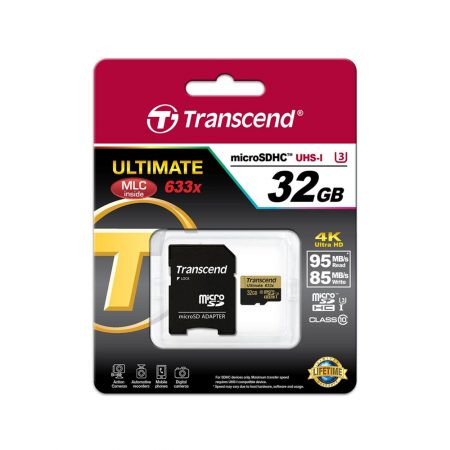 خرید کارت حافظه ترنسند 32 گیگابایت Transcend microSDHC 633x 32GB