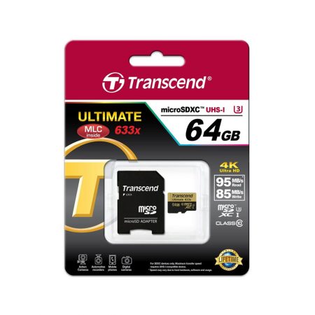 خرید کارت حافظه ترنسند 64 گیگابایت Transcend microSDXC 633x 64GB