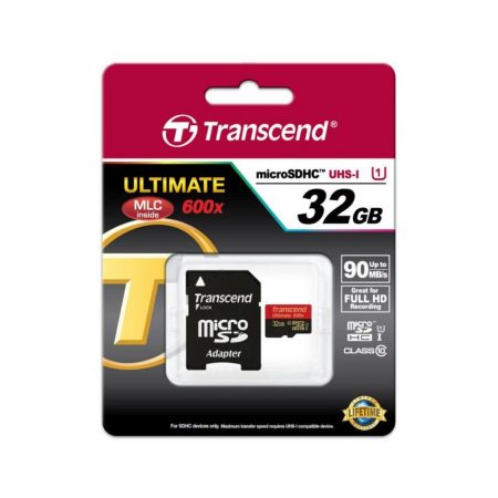 خرید کارت حافظه ترنسند 32 گیگابایت Transcend microSDHC 600x 32GB