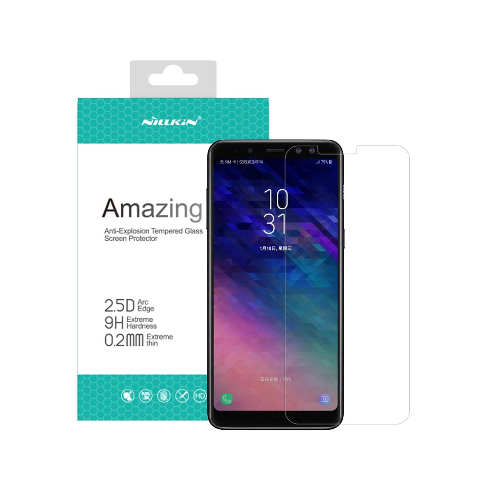 خرید گلس نیلکین گوشی موبایل Nillkin H+ Pro Samsung Galaxy A8 2018