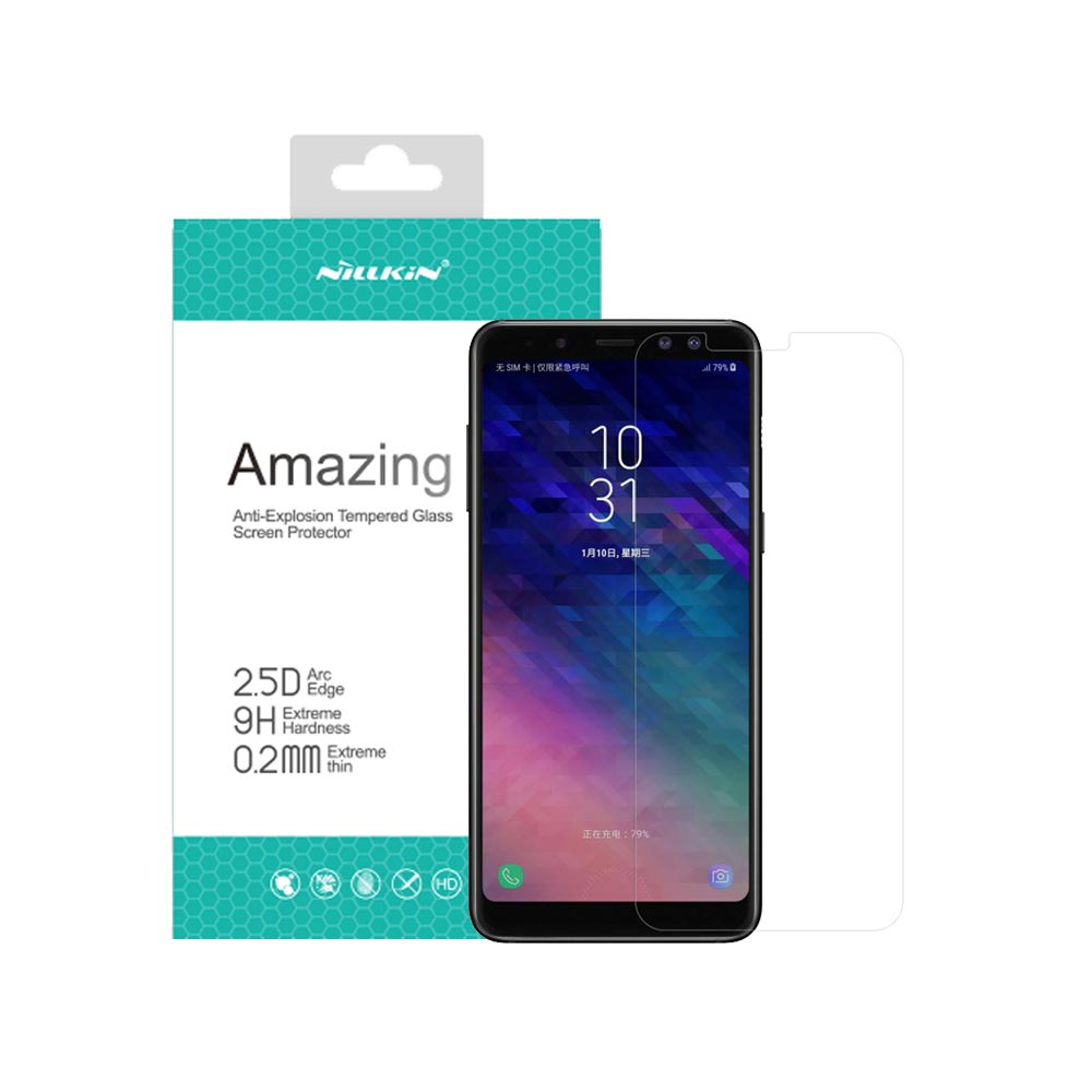 خرید گلس نیلکین گوشی سامسونگ Nillkin H+ Pro Galaxy A8 Plus 2018