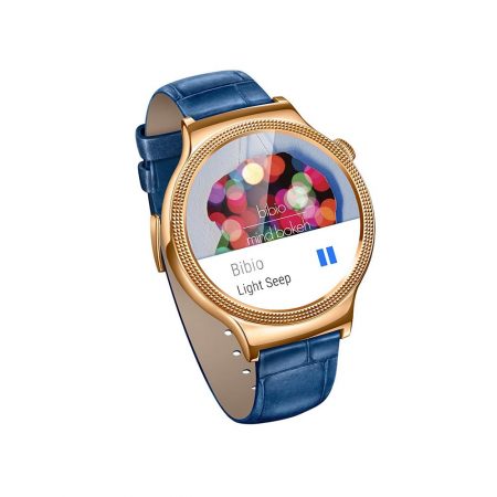 قیمت خرید ساعت هوشمند هواوی Huawei Watch Rose Gold Case Blue Leather Strap