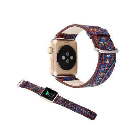 قیمت خرید بند اپل واچ 38mm مدل چرمی گرافیک طرح 3