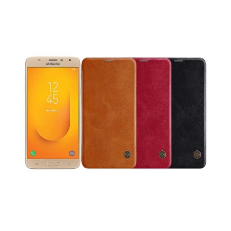 قیمت خرید کیف چرمی نیلکین سامسونگ Samsung Galaxy J7 Duo مدل Qin
