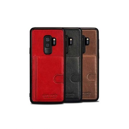 قیمت خرید کیف چرمی گوشی سامسونگ Galaxy S9 Plus مدل پیرکاردین P11