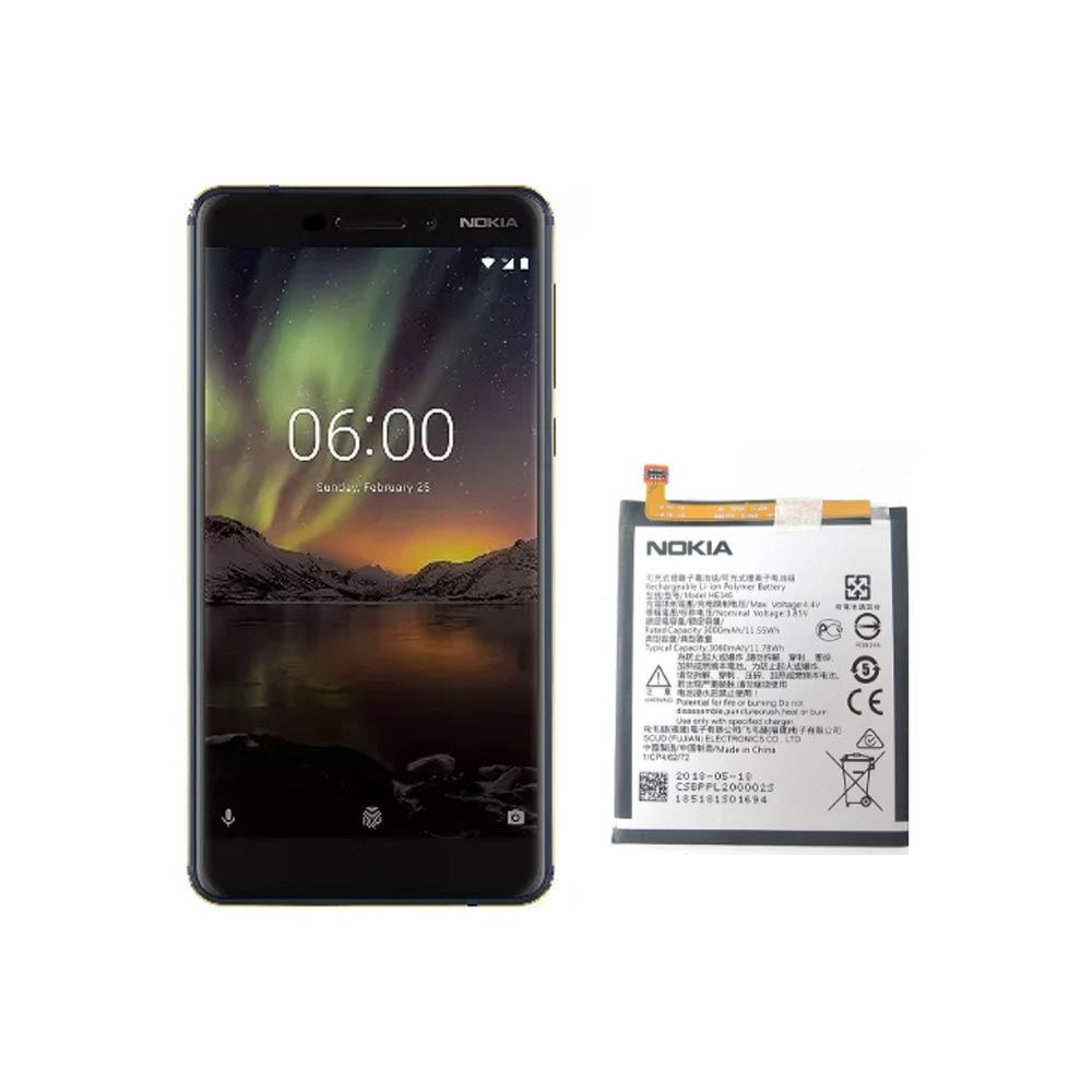قیمت خرید باتری گوشی نوکیا 6.1 - Nokia 6 2018 مدل HE345