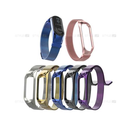 خرید بند دستبند شیائومی می بند 3 - Mi Band 3 مدل فلزی حصیری