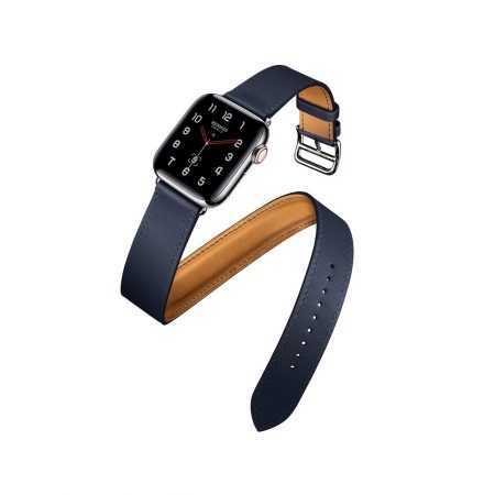 قیمت خرید بند اپل واچ 4 چرمی دو دور طرح هرمس 40mm