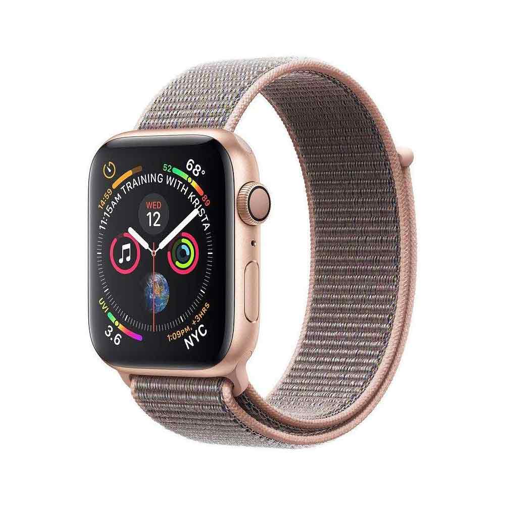 قیمت خرید ساعت هوشمند اپل واچ سری 4 لوپ صورتی Apple Watch 40mm Gold Case Pink Sport Loop
