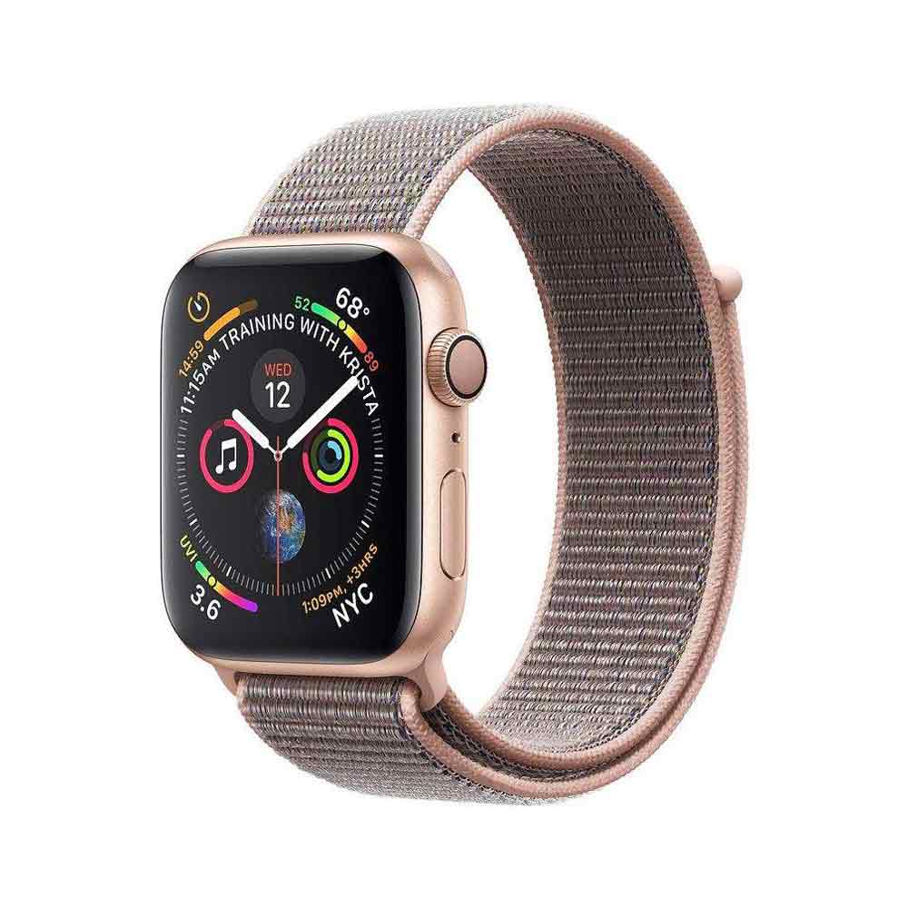 قیمت خرید ساعت هوشمند اپل واچ سری 4 لوپ صورتی Apple Watch 44mm Gold Case Pink Sport Loop