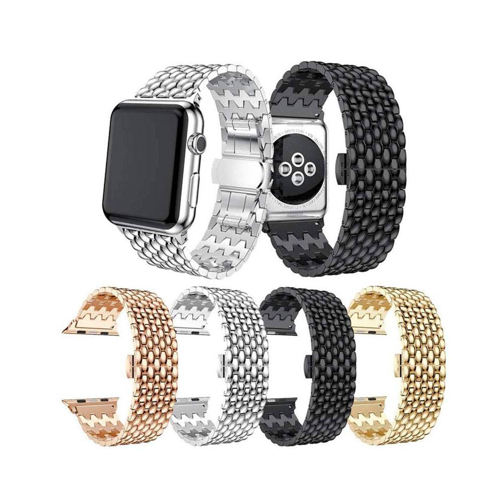 خرید بند اپل واچ Apple Watch 42/44mm مدل فلزی طرح دراگون