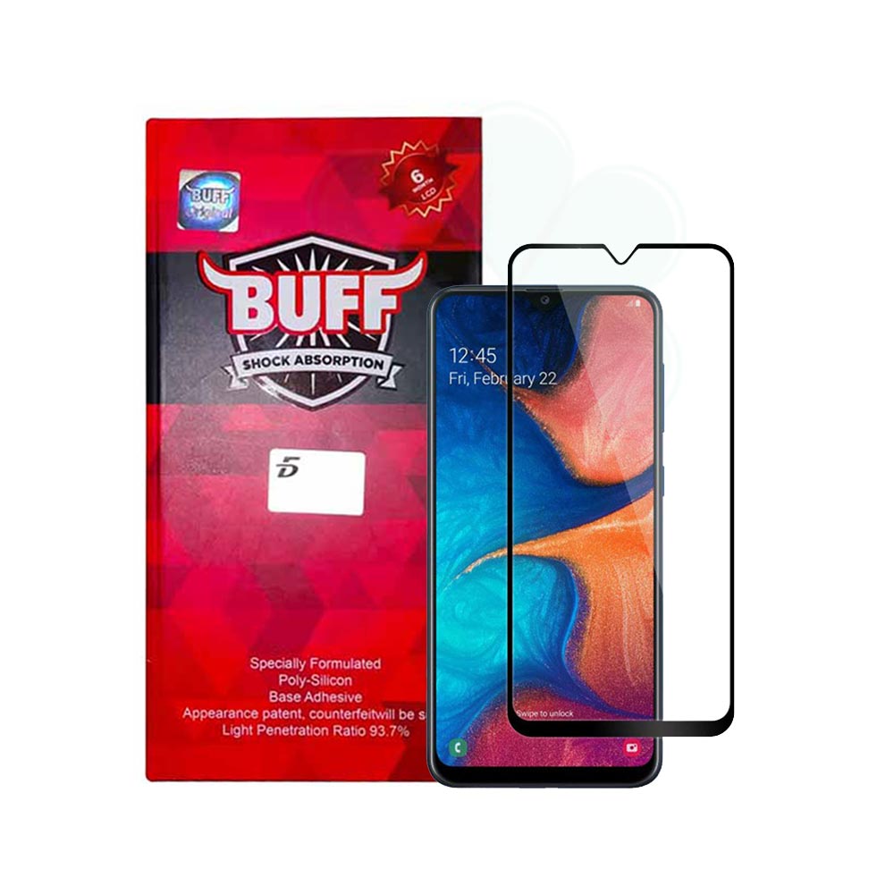 خرید محافظ صفحه شیشه ای بوف 5D گوشی سامسونگ Samsung Galaxy A20 
