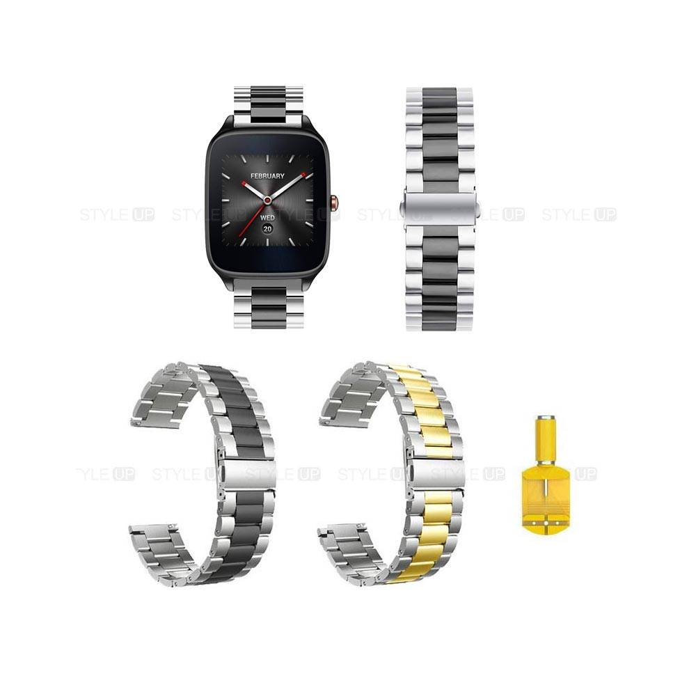 خرید بند ساعت ایسوس ZenWatch 2 WI501Q مدل استیل دو رنگ