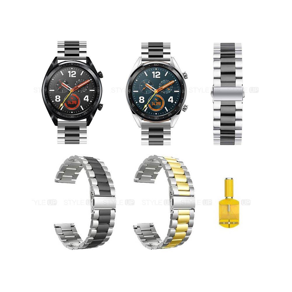 خرید بند ساعت هواوی Huawei Watch GT مدل استیل دو رنگ