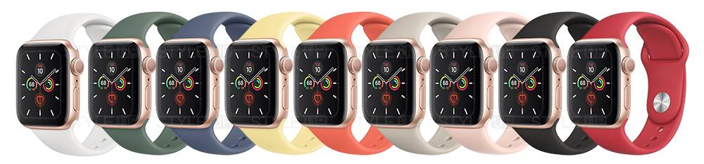 ساعت اپل واچ 5 آلومینیوم بند اسپرت Apple Watch 44mm Gold