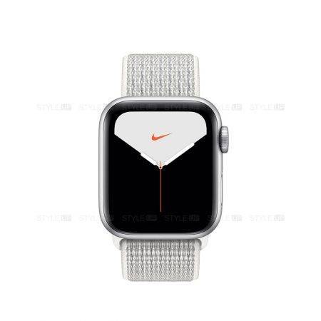 خرید ساعت اپل واچ 5 آلومینیوم نایک اسپرت لوپ Apple Watch 44mm Silverv
