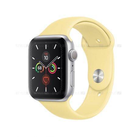 خرید ساعت اپل واچ سری 5 آلومینیوم بند اسپرت Apple Watch 44mm Silver