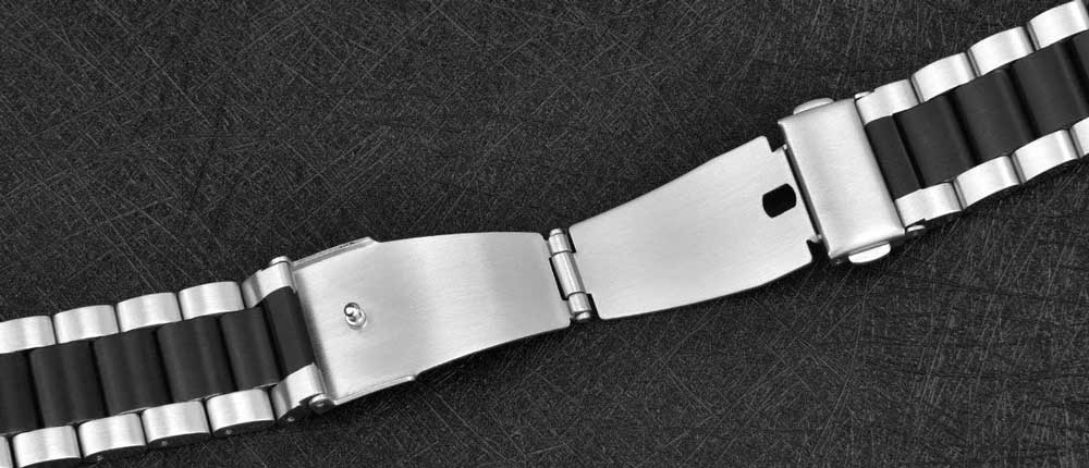 Galaxy Watch 42mm Steel Band silver black