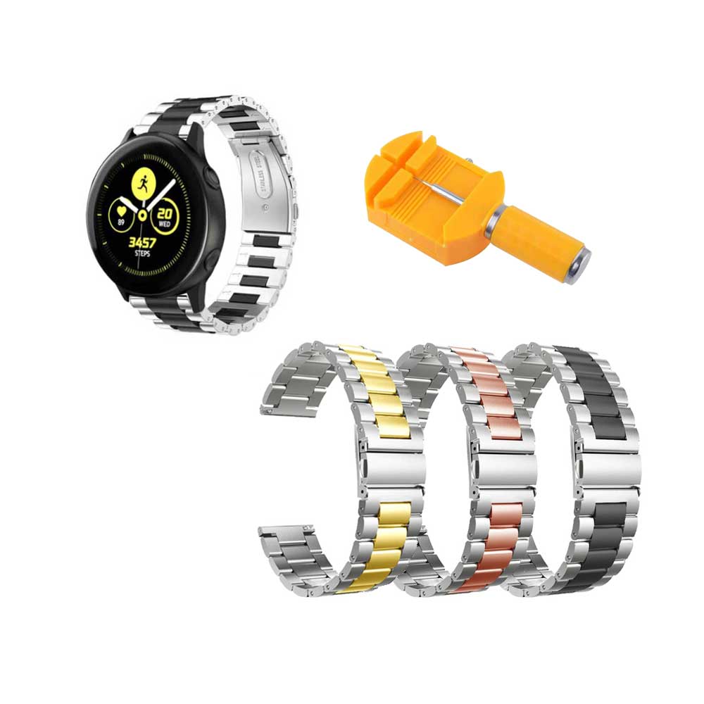 خرید بند ساعت سامسونگ Galaxy Watch Active استیل دو رنگ