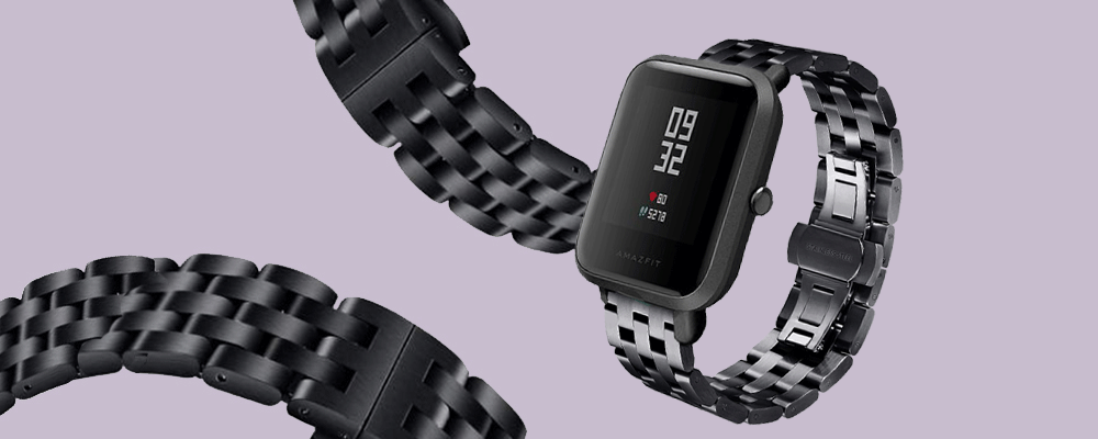 خرید بند ساعت هوشمند شیائومی Xiaomi Amazfit Bip استیل 5Bead