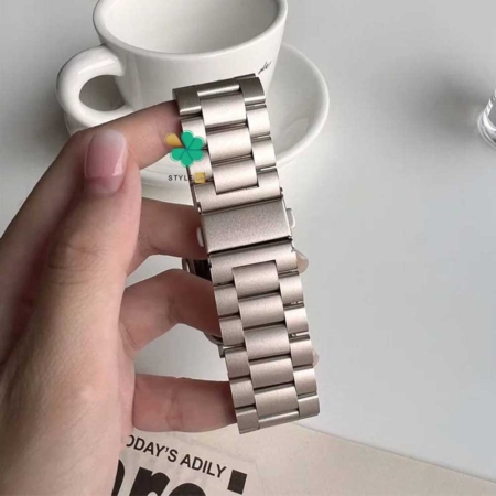 خرید بند فلزی ساعت هوشمند سامسونگ Gear S3 مدل 3Pointers رنگ استارلایت