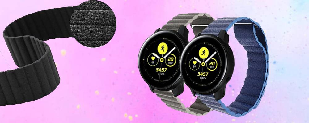خرید بند چرمی ساعت سامسونگ Galaxy Watch Active مدل Leather Loop