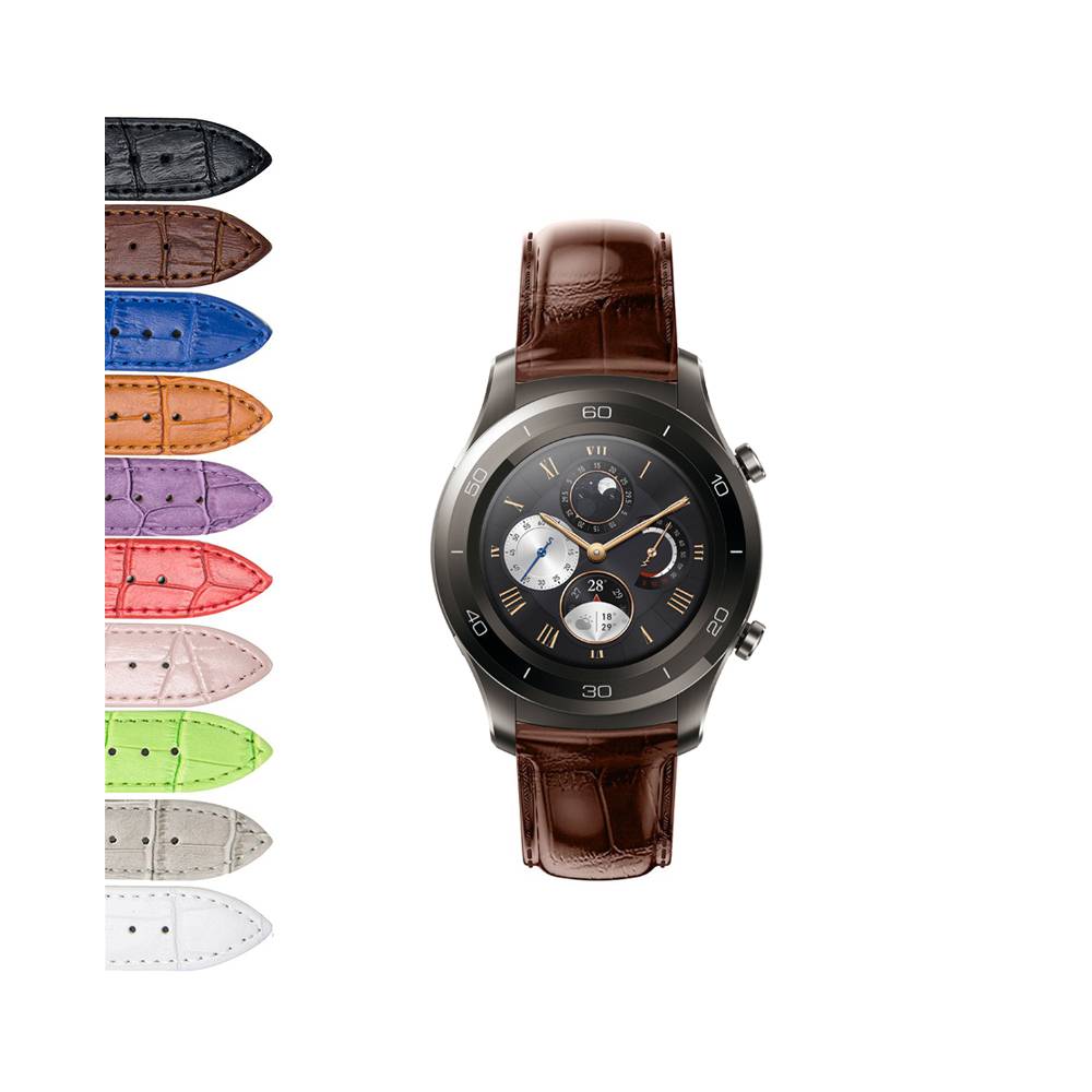 خرید بند چرمی ساعت هواوی Huawei Watch 2 Classic طرح Alligator