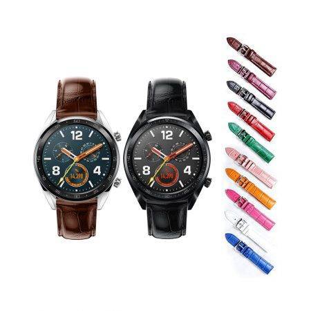 خرید بند چرمی ساعت هواوی Huawei Watch GT طرح Alligator