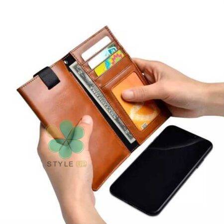 خرید کیف چرمی پول و گوشی موبایل لاکچری مدل Puloka سایز 4.7 اینچ