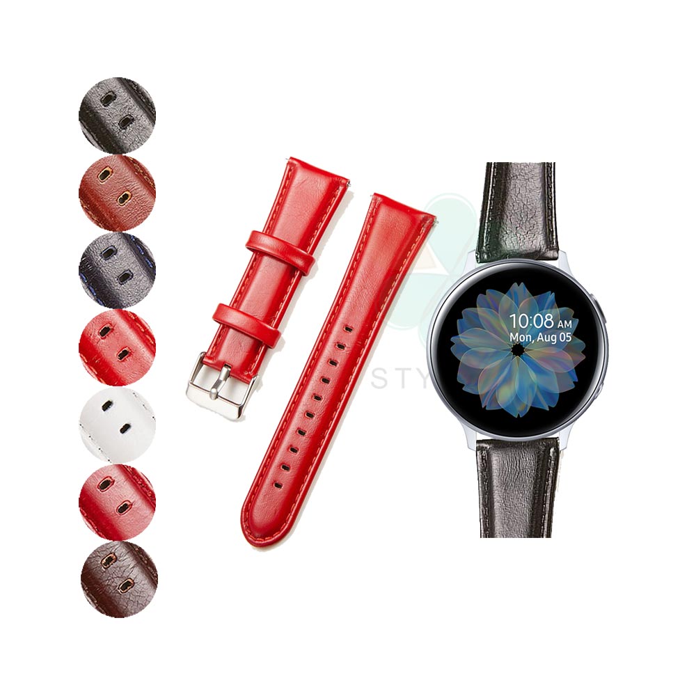 خرید بند چرمی ساعت سامسونگ Galaxy Watch Active مدل براق