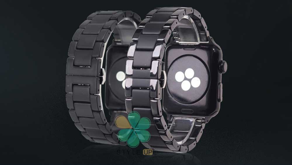 خرید بند فلزی ساعت اپل واچ Apple Watch 38/40mm مدل 3Bead Carbon