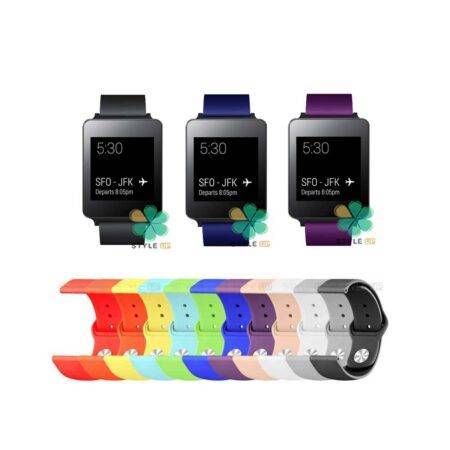 خرید بند سیلیکونی ساعت ال جی LG G Watch W100 مدل دکمه ای