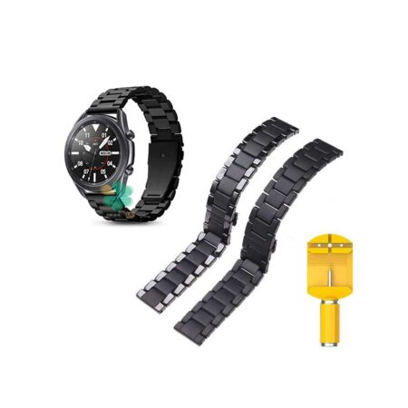 خرید بند فلزی ساعت سامسونگ Galaxy Watch 3 45mm مدل 3Bead Carbon