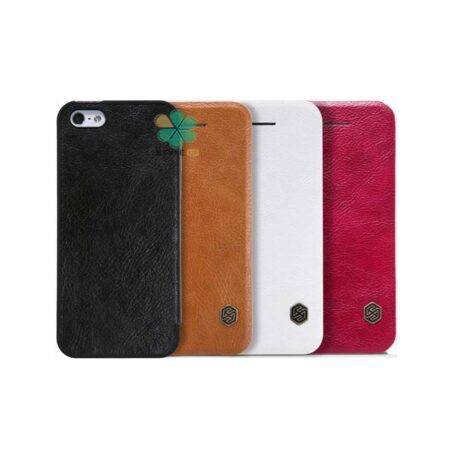 خرید کیف چرمی نیلکین گوشی اپل آیفون Apple iPhone 5s / SE مدل Qin