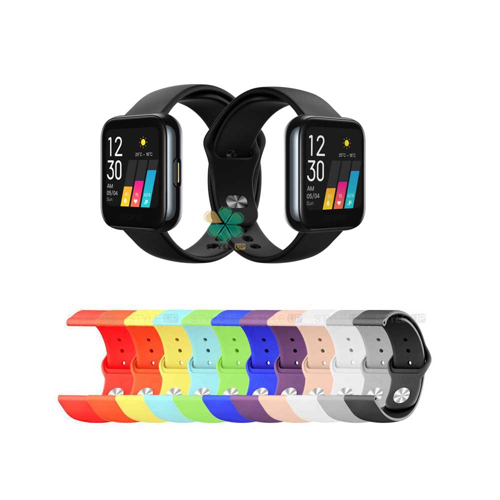 خرید بند سیلیکونی ساعت ریلمی واچ Realme Watch مدل دکمه ای 