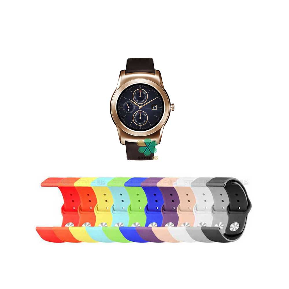 خرید بند سیلیکونی ساعت ال جی LG Watch Urban Luxe مدل دکمه ای