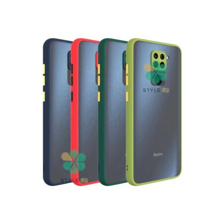 خرید قاب گوشی شیائومی Redmi Note 9 مدل پشت مات محافظ لنزدار