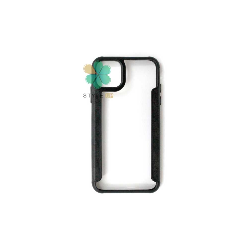 حرید قاب HUANMIN گوشی ایفون Apple iPhone 12 Mini مدل شفاف دور فلزی