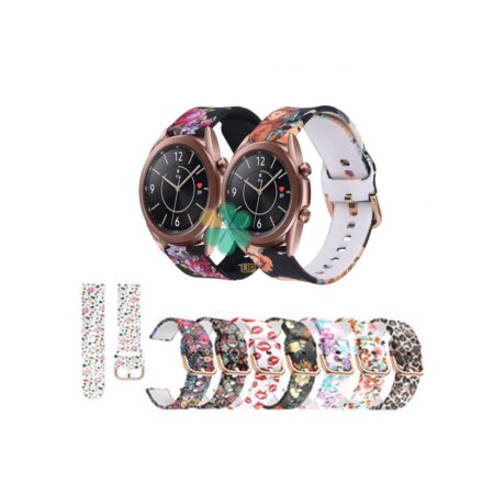 خرید بند ساعت سامسونگ Galaxy Watch 3 41 mm سیلیکونی طرح ‌دار
