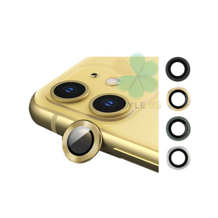 خرید گلس محافظ لنز دوربین گوشی اپل آیفون Apple iPhone 11 مدل دور فلزی